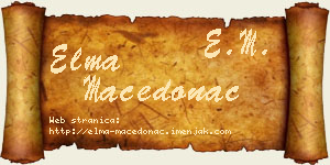 Elma Macedonac vizit kartica